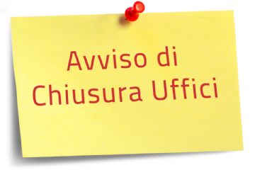 Avviso chiusura uffici il giorno 2 MAGGIO 2026